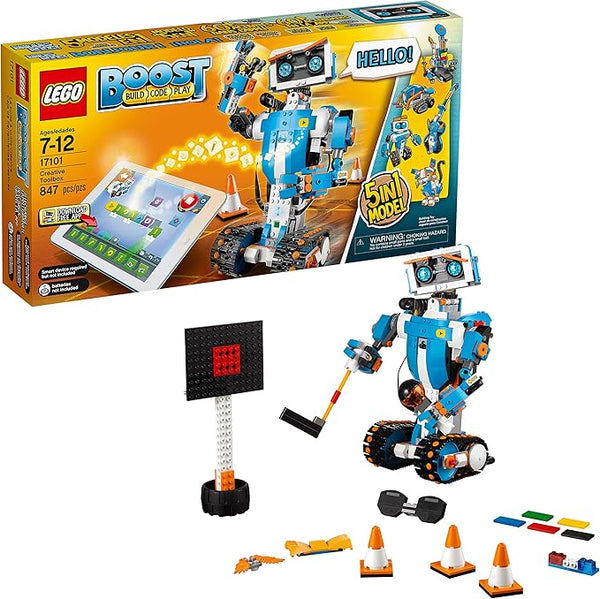 LEGO Boost Creative Toolbox 17101 Fun Robot Building Set 847 Pieces - Multicolor Like New