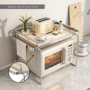 Sofinny Microwave Shelf Serving Tray 19.7In Countertop B0BY19G35B - Ivory - Brand New