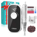 COSLUS ELECTRIC NAIL DRILL PROFESSIONAL: CHARGING, NAIL FILE WITH STAND - WHITE - Like New