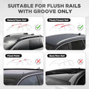 TANX Universal Roof Rack Cross Bars, 52" Aluminum Roof Rails - Scratch & Dent