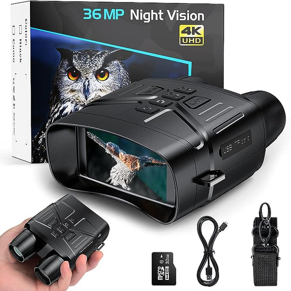 Anyork Night Vision 3054A Goggles Hunting 4K Infrared Night Vision - Black Like New