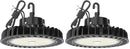 BULBEATS HYPERLITE LED UFO HIGH BAY LIGHTS 250W 1-10V DIMMABLE 5000K 2PK - BLACK - Brand New