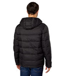 532SP839-001 COLE HAAN MEN'S HOODED NYLON PUFFER JACKET - MEN M - BLACK - Brand New