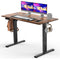 SMUG Standing Desk 48 x 24 Electric Height Adjustable Home Office - Rustic Brown - Like New