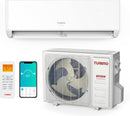 TURBRO 12,000 BTU Ductless Mini Split Inverter AC with Heat Pump GL12K115 -WHITE Like New