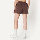 AMAZON ESSENTIALS WOMEN'S ACTIVE RELAXED 4" SHORTS - SIZE: LARGE - RICH HAZEL - Brand New