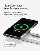 BELKIN BOOSTCHARGE PRO 15W 3-IN-1 WIRELESS MAGSAFE CHARGING PAD - WHITE - Brand New