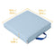 ECR4KIDS SOFTZONE FLOOR CUSHIONS SQUARE FLEXIBLE SEATING 6-PIECE POWDER BLUE - Like New