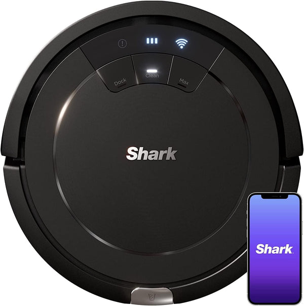 Shark ION Robot Vacuum RV754, Wi-Fi Connected, Multi-Surface Cleaning - Black New