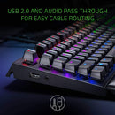 BlackWidow Elite Wired Gaming Mechanical Keyboard Razer Green Switch - Black New