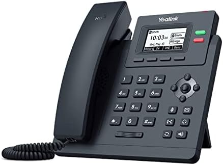 Yealink SIP-T31P VoIP IP Phone - Power Adapter Included - BLACK Like New