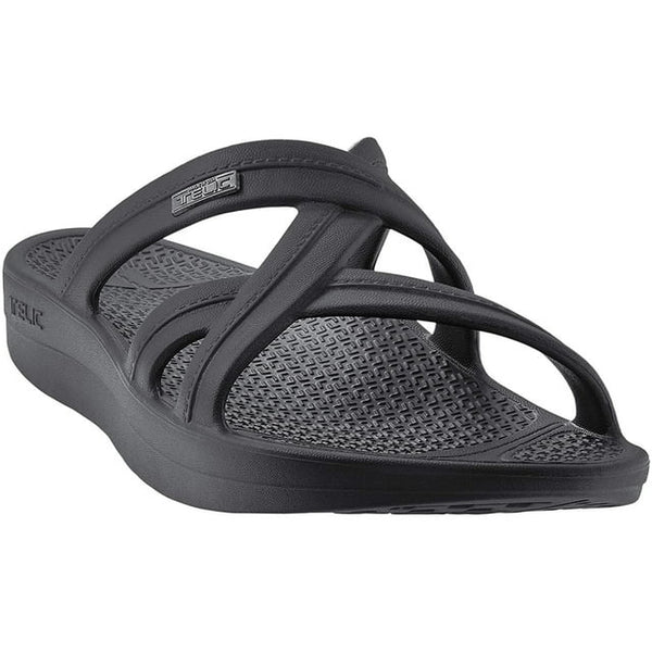 TELIC WOMEN'S MALLORY SANDAL, SIZE MEDIUM - SIZE: WOMEN 9 - MIDNIGHT BLACK - Like New