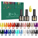 Erarrow Gel Nail Polish Set 40 Pcs, 36 Colors Art Colors UV LED Soak - Brand New