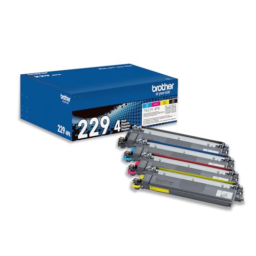Brother Genuine TN2294PK Standard Yield 4-Pack Printer Toner Cartridges - Like New