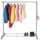 Tatkraft Party Telescopic Clothes Rail Extendable Rack Chrome Plated - Silver - Like New