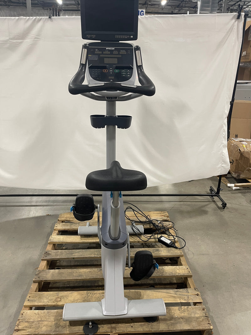 PRECOR UBK 835 UPRIGHT BIKE W/P30 CONSOLE - GRAY - Like New