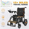 POWET Electric Wheelchairs for Adults, Foldable Lightweight Power Wheelchair - Like New