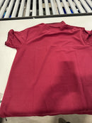 TIGER WOLF 3 BUTTON POLO SHIRT - SIZE: MEN M - MAROON/BLACK/WHITE - Like New