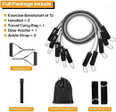 VEICK RESISTANCE BANDS, EXERCISE BANDS, WORKOUT BANDS, HANDLE, VK-RBG150 - GRAY - Like New