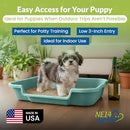 PuppyGoHere Large Dog Indoor Litter Box Up to 20 Lbs, Apple Green - Brand New