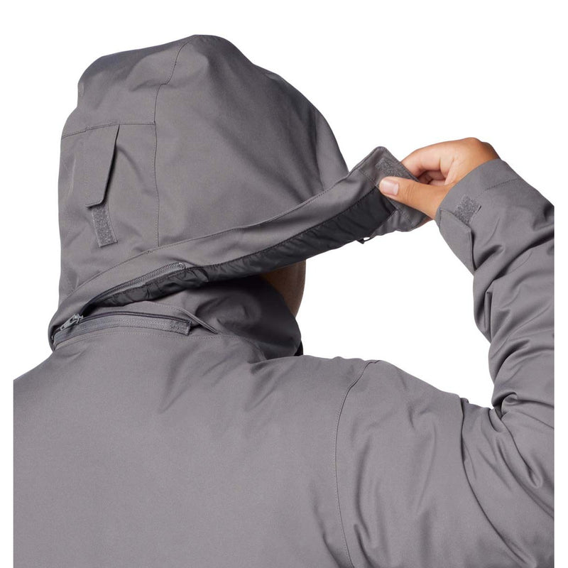 MEN'S COLUMBIA ABIQUA FALLS INTERCHANGE DETACHABLE HOOD 3-IN-1 CITY GRAY X-LARGE - Brand New