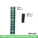 PeerBasics Patio Snow Garden Fencing Lightweight Safety Netting - Dark Green - Brand New