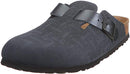 BIRKENSTOCK UNISEX BOSTON OILED LEATHER CLOGS - SIZE: MEN 10 WOMEN 12 BLACK - Like New