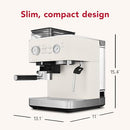 KitchenAid Semi Automatic Espresso Machine, 2.5L, KES6551PL, Porcelain White - Like New