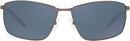 Costa Del Mar Men's Turret Rectangular Sunglasses 06S6009 - Matte Dark Gunmetal - Like New