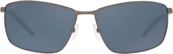 Costa Del Mar Men's Turret Rectangular Sunglasses 06S6009 - Matte Dark Gunmetal Like New