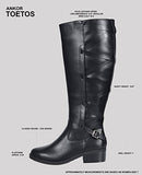 TOETOS Women's Ankor Brown Fashion Knee High Riding Boots Size 8.5 M US - Like New