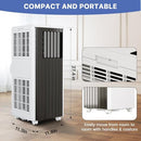 GARVEE PORTABLE AIR CONDITIONERS 8,000 BTU, PORTABLE AC - BLACK - Like New