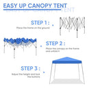 GDY 10x10 Outdoor Canopy, Pop Up Canopy Tent, Portable Instant Folding Shelter - Like New