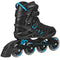 ROLLER DERBY ROLLER DERBY AERIO MEN'S INLINE SKATES SIZE 10 - BLACK/BLUE - Like New