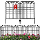 Idzo 4 Pack Decorative Garden Fence Border 36in(L) x44in(H) Animal Barrier Dogs - Like New
