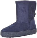 AEF00055FW23 AMAZON ESSENTIALS WOMEN FAUX FUR BOOTS SIZE 8.5 NAVY MICROSUEDE - Brand New