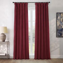 B072VMXSSJ Plush Velvet Curtains Living Room 1 Panel 50W x 96L - Dark Merlot - Brand New