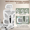 COOLHUT ERGONOMIC MESH OFFICE CHAIR BIG TALL COMPUTER DESK CHAIR - LIGHT GRAY - Like New