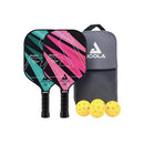 JOOLA PICKLEBALL PADDLES SET OF 2 REINFORCED FIBERGLASS SURFACE - TEAL/PINK - Like New