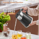 OLEGA ELECTRIC KETTLE - 1500W ELECTRIC TEA KETTLE 1.8L STAINLESS STEEL - BLACK - Like New