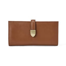 AMAZON ESSENTIALS WOMEN'S LEATHER CLUTCH WALLET - TAN - Like New