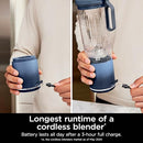 Ninja BC251NV Blast Max Personal Cordless Blender for Smoothies, 22 oz - Navy - Like New