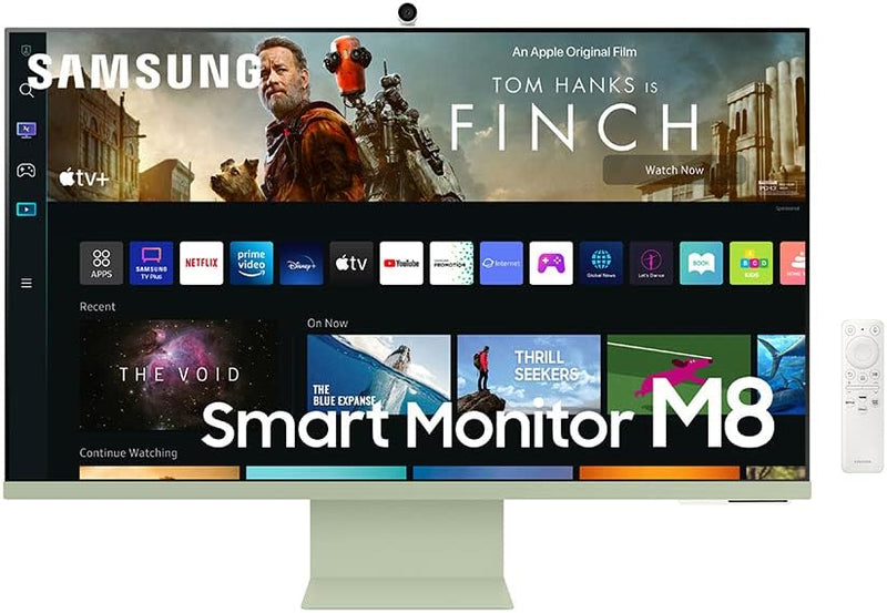 SAMSUNG M8 Series 32-Inch 4K UHD Smart Monitor & Streaming TV, 2022 - GREEN Like New