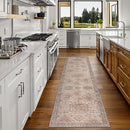 DECOMALL SHMILY Vintage Medallion Runner Rug Traditional Carpet (2' x 5') Brown - Brand New