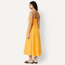 AEWM26775M26 Amazon Essentials Women's Midi Dress, Size L - Gold/Yellow - Brand New