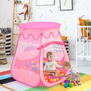 COSTWAY KID OUTDOOR INDOOR PRINCESS TENT PLAYHOUSE BALL 100 BALLS - MULTICOLOR - Like New