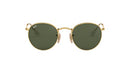 RAY BAN RAY-BAN RB3447N ROUND FLAT LENS SUNGLASSES GOLD/G-15 GREEN 53MM - Like New