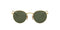 RAY BAN RAY-BAN RB3447N ROUND FLAT LENS SUNGLASSES GOLD/G-15 GREEN 53MM - Like New