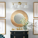 WOSHITU Bathroom Vanity Light Fixtures For over Mirror - Brushed Gold - 3 Lights - Brand New