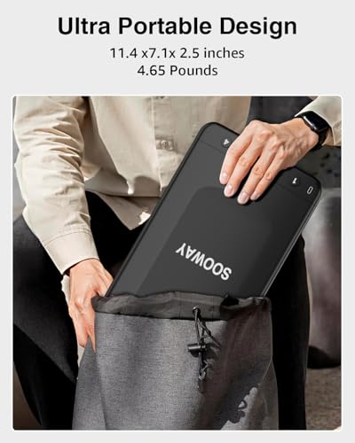 SOOWAY-450C GUN SAFE SMALL PISTOL SAFE BIOMETRIC GUN SAFE FOR HANDGUN - BLACK - Like New